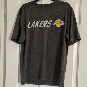NBA TX3cool Los Angeles Lakers gray short sleeve T-shirt Large